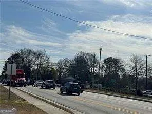 a car parked on the side of a street