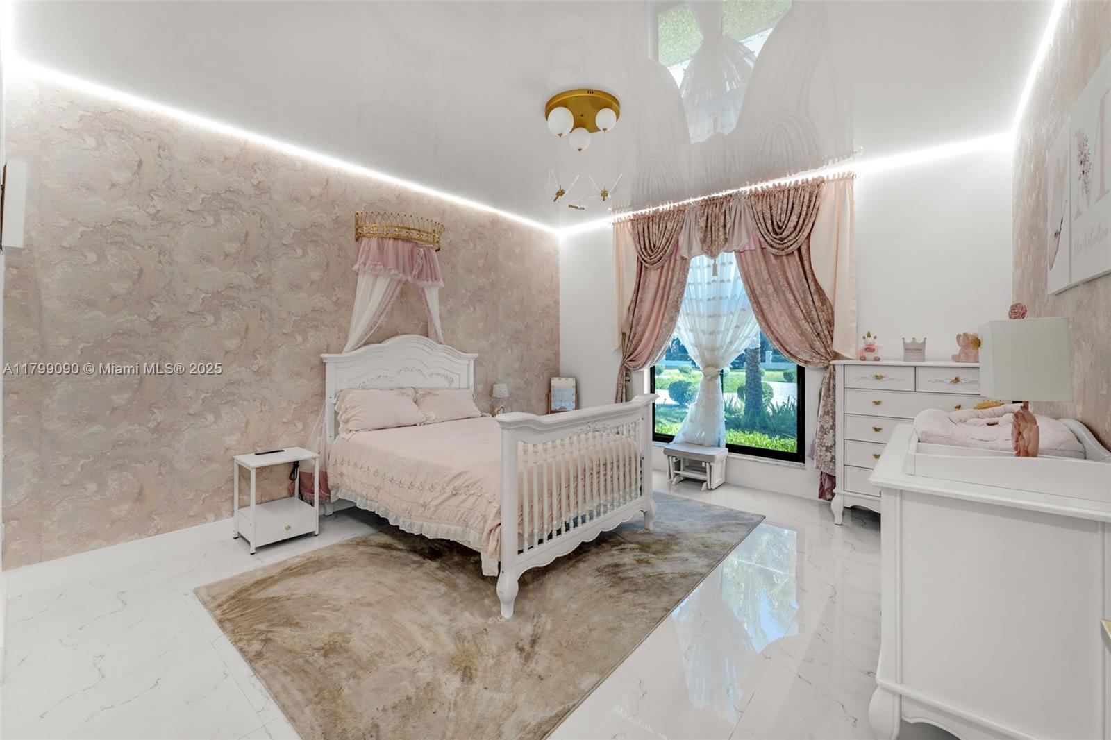 17795 Southwest 158th Street Miami, FL 33187 - Photo 28 of 45 a spacious bedroom with a bed and a window