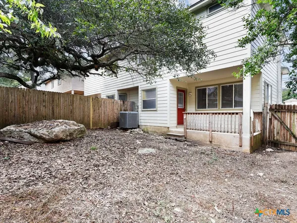 a backyard of a house