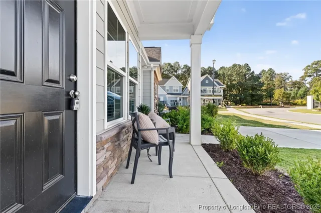a view of an empty room and workspace