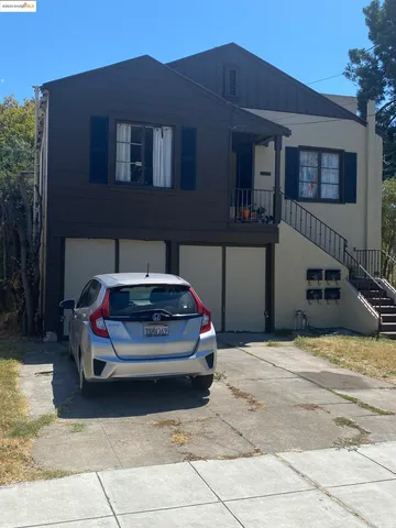 a car parked in front of house