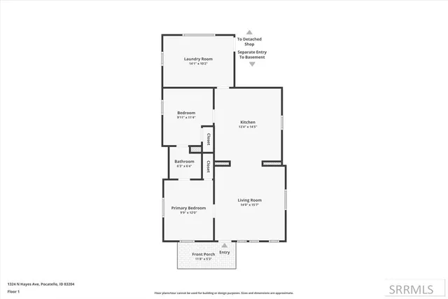 $293,000 | 1324 North Hayes Avenue, Pocatello, ID 83204
