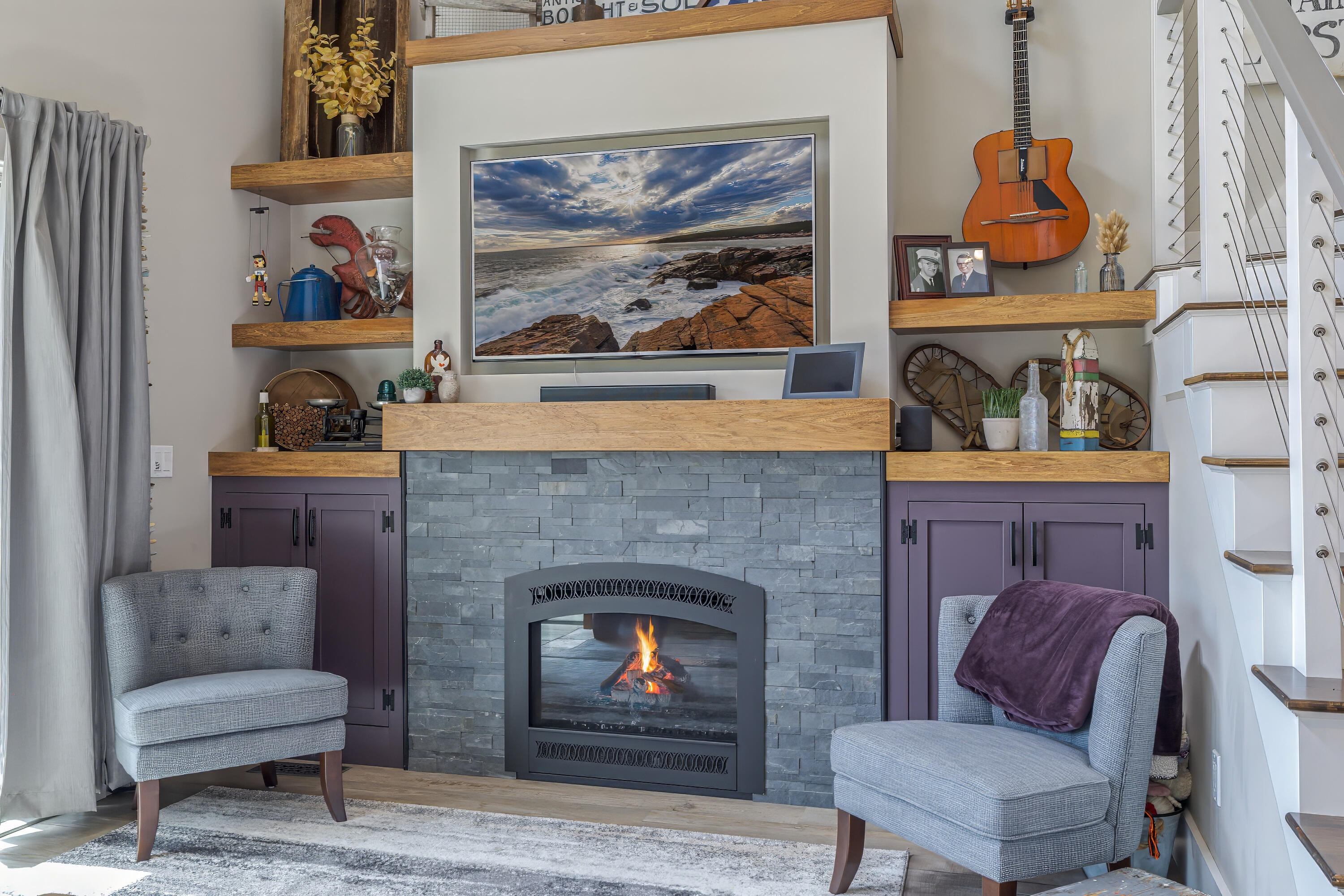 50 Eagle View Road Gouldsboro, ME 04607 - Photo 32 of 66 Fireplace Surround