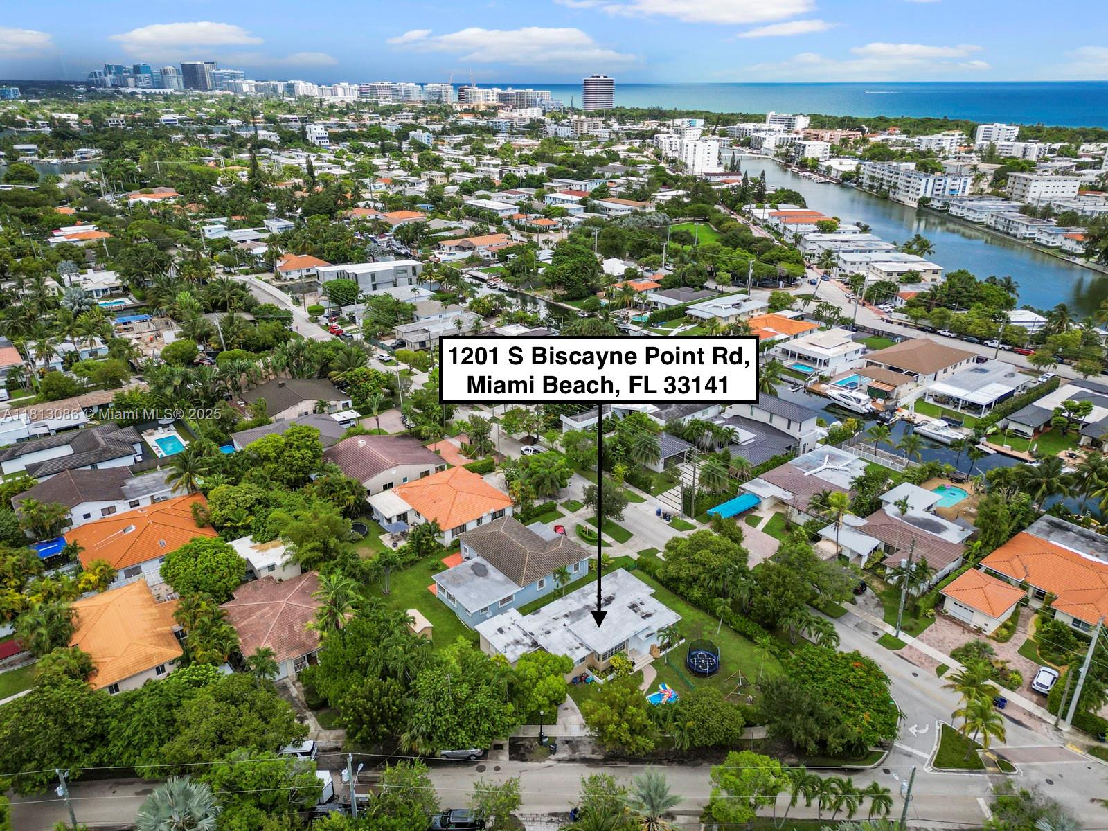 1201 South Biscayne Point Road Miami Beach, FL 33141 - Photo 31 of 35 an aerial view of a city