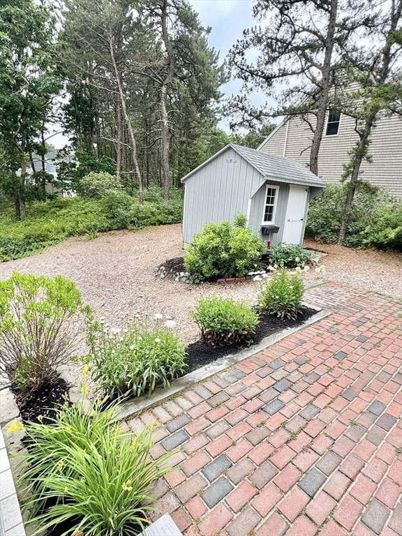 12 Wintergreen Road Mashpee, MA 02649 - Photo 34 of 40 a front view of a house with a yard and potted plants