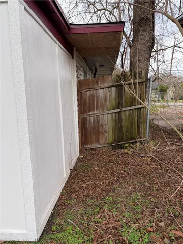 a backyard of a house