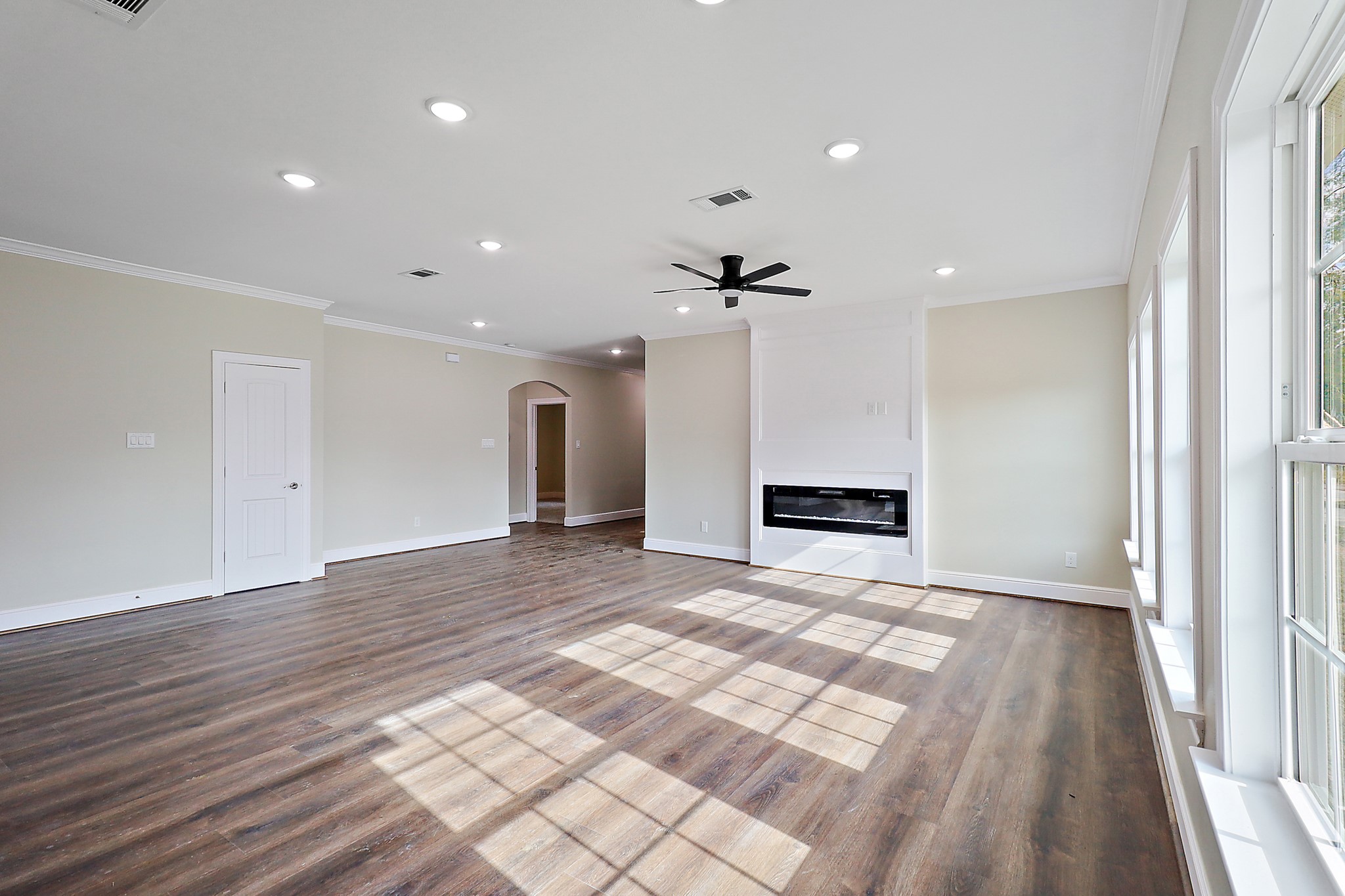 15907 Castaway Court Crosby, TX 77532 - Photo 9 of 26 a view of empty room with wooden floor