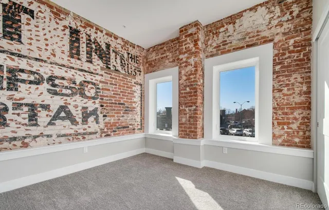 a view of an entryway with a window