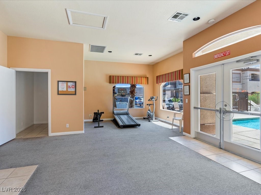 8725 West Flamingo Road, Unit 235 Las Vegas, NV 89147 - Photo 22 of 22 Workout area with french doors