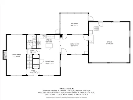 a picture of a room with a white and refrigerator