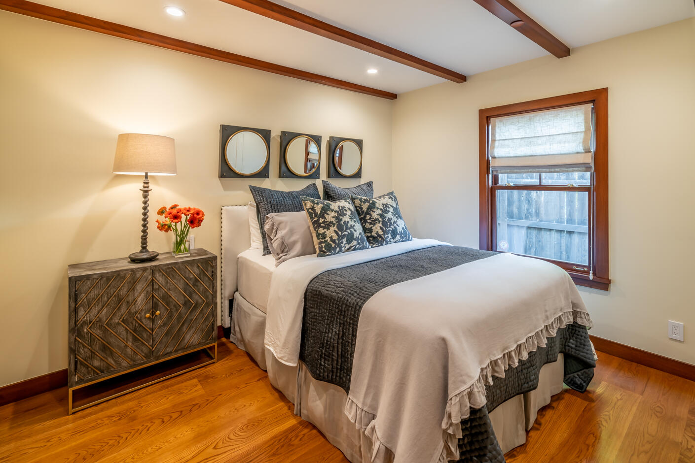 2162 East Valley Road Montecito, CA 93108 - Photo 14 of 23 a bedroom with a bed and a window