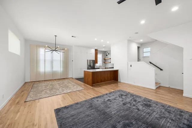a view of kitchen and utility room