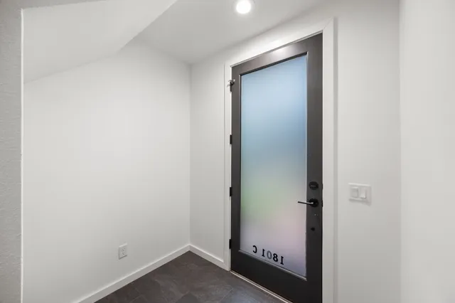 a view of front door