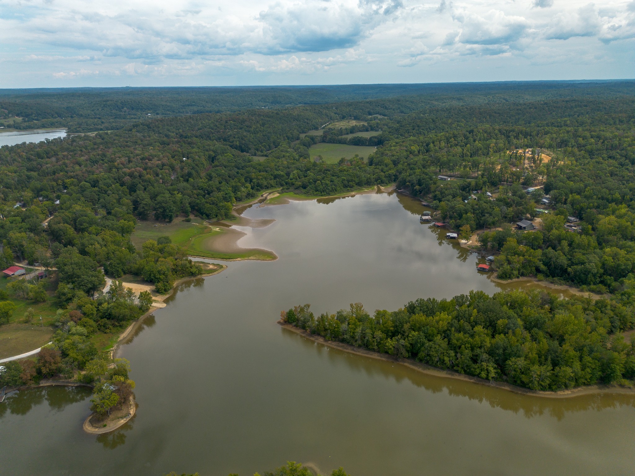 4428 Deer Creek Road Linden, TN 37096 - Photo 69 of 70 a view of a lake with a city