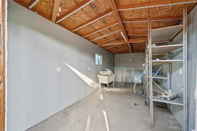 a view of storage and utility room