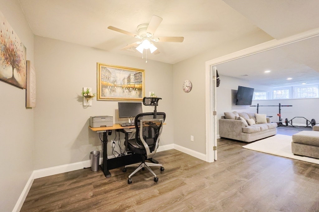 175 A Glenwood Road Rutland, MA 01543 - Photo 28 of 41 a view of a workspace with furniture and a window