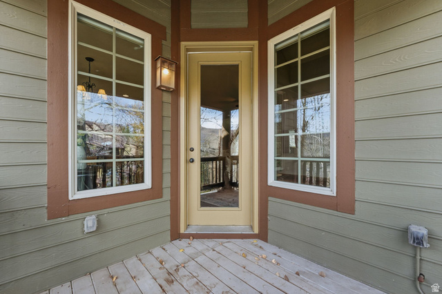 3026 Lower Saddleback Road Park City, UT 84098 - Photo 51 of 71 Doorway to property with a deck