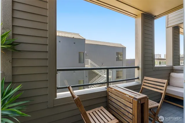 a view of outdoor space with seating area