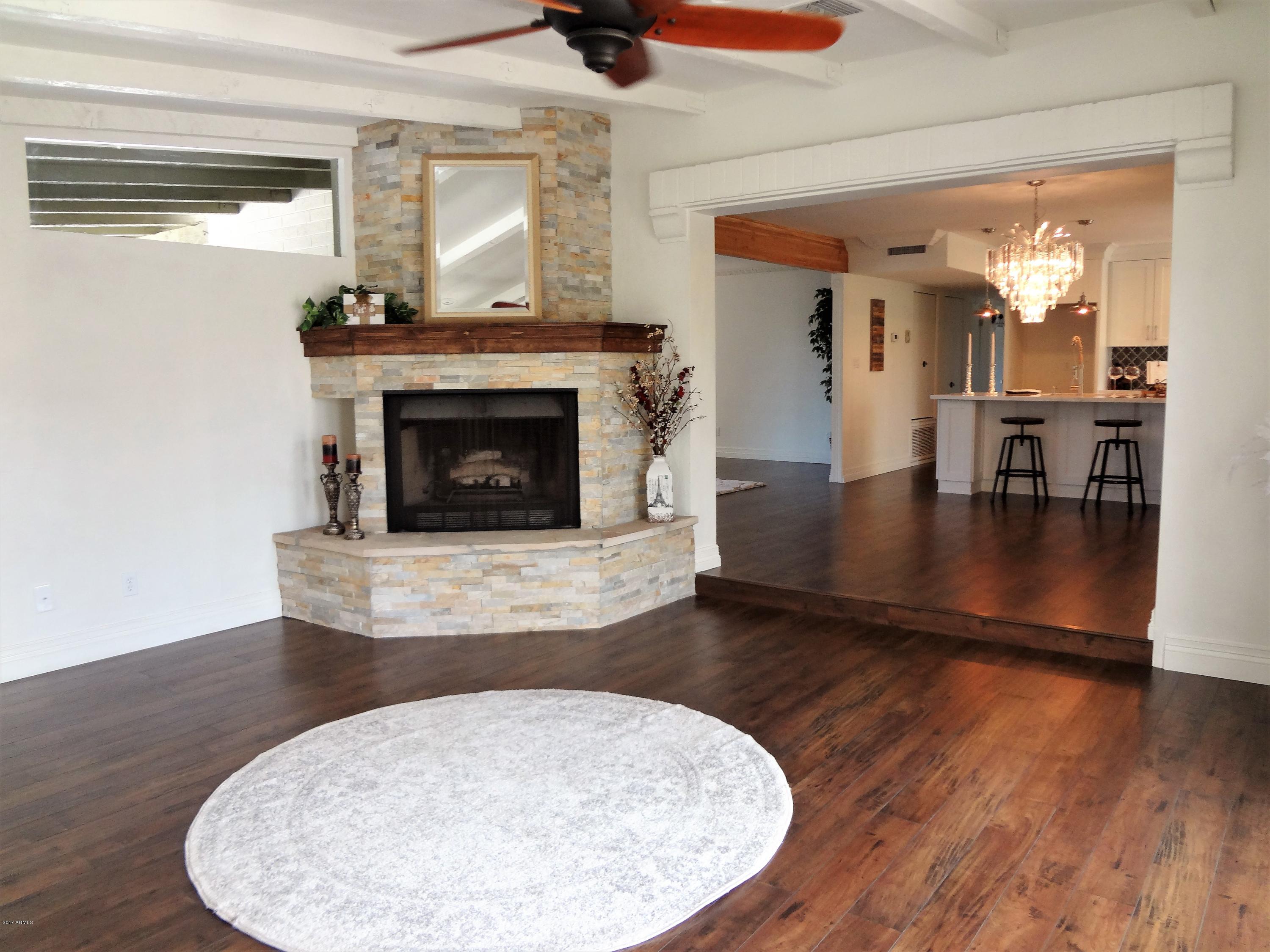 6003 North 10th Way Phoenix, AZ 85014 - Photo 13 of 37 Gas Fireplace in Family Room