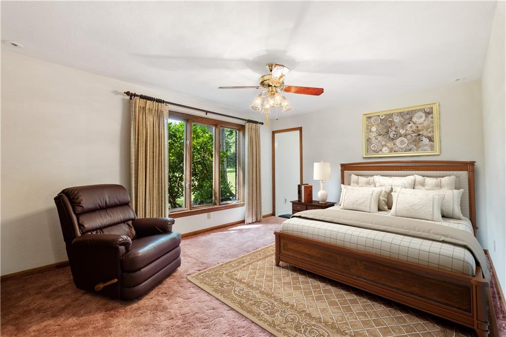 46 Cheslock Road Canonsburg, PA 15317 - Photo 18 of 24 a spacious bedroom with a bed couch and a window