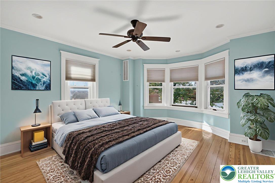 1036 Maple Street Bethlehem, PA 18018 - Photo 21 of 48 a bedroom with a large bed and a window