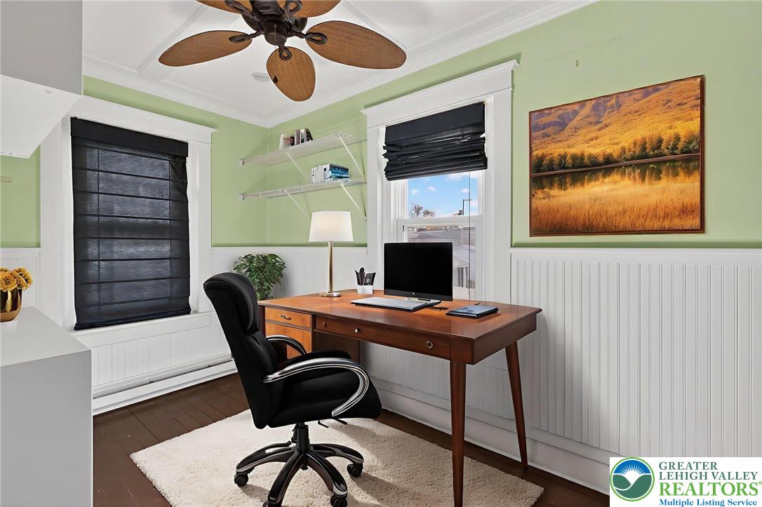 1036 Maple Street Bethlehem, PA 18018 - Photo 27 of 48 a view of a workspace with furniture and a window