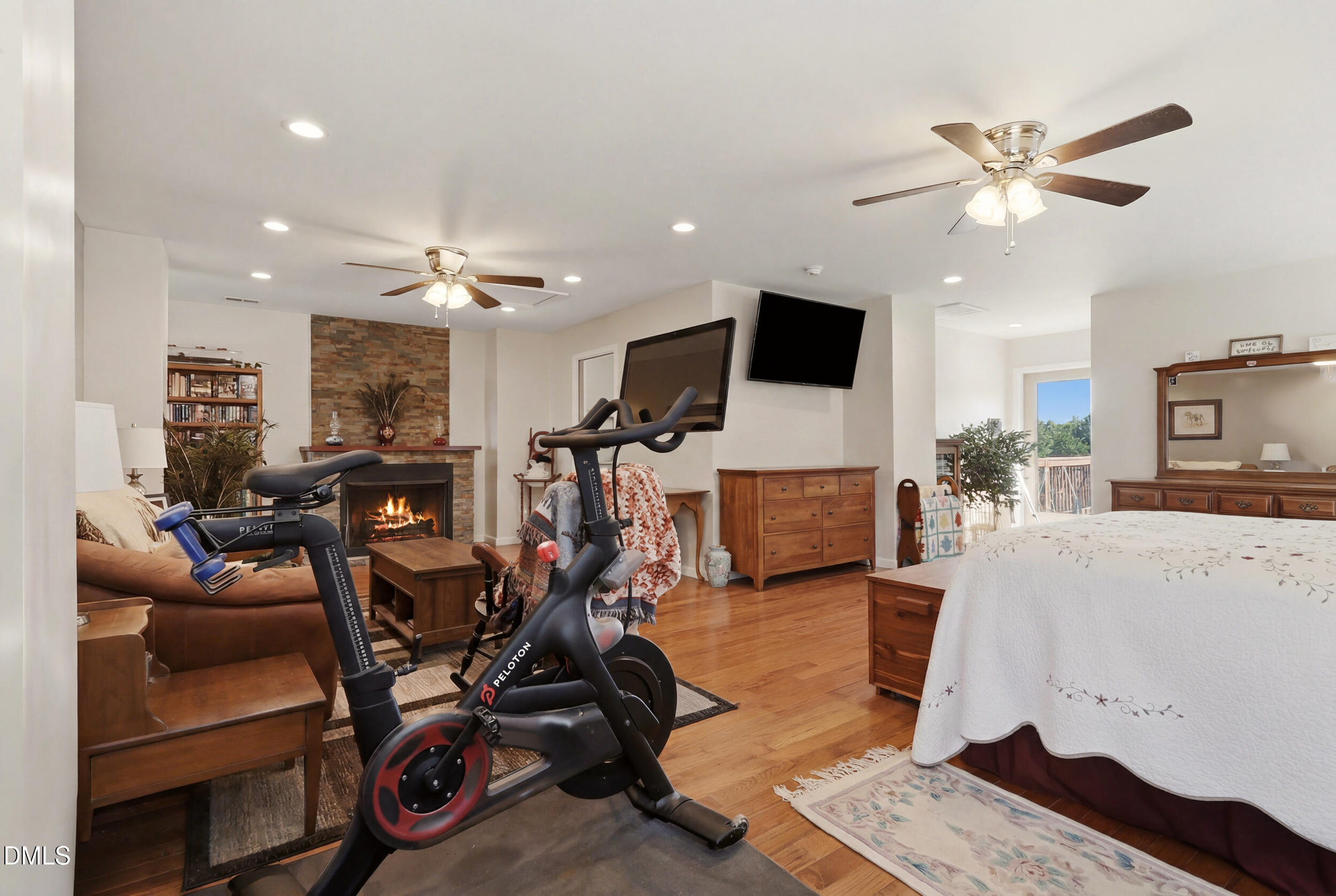 2631 South Jim Minor Road Haw River, NC 27258 - Photo 21 of 62 a view of a room with gym equipment