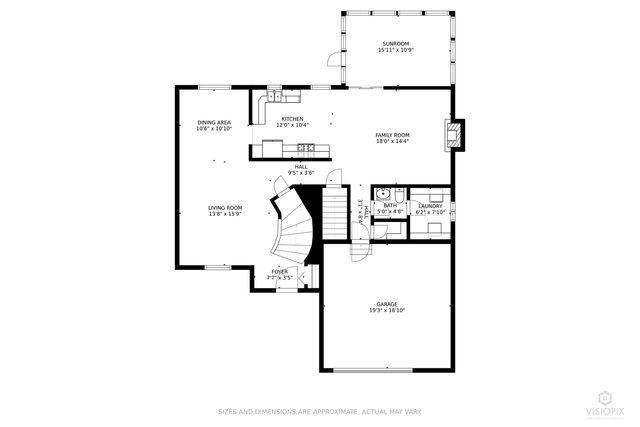 a picture of a floor plan