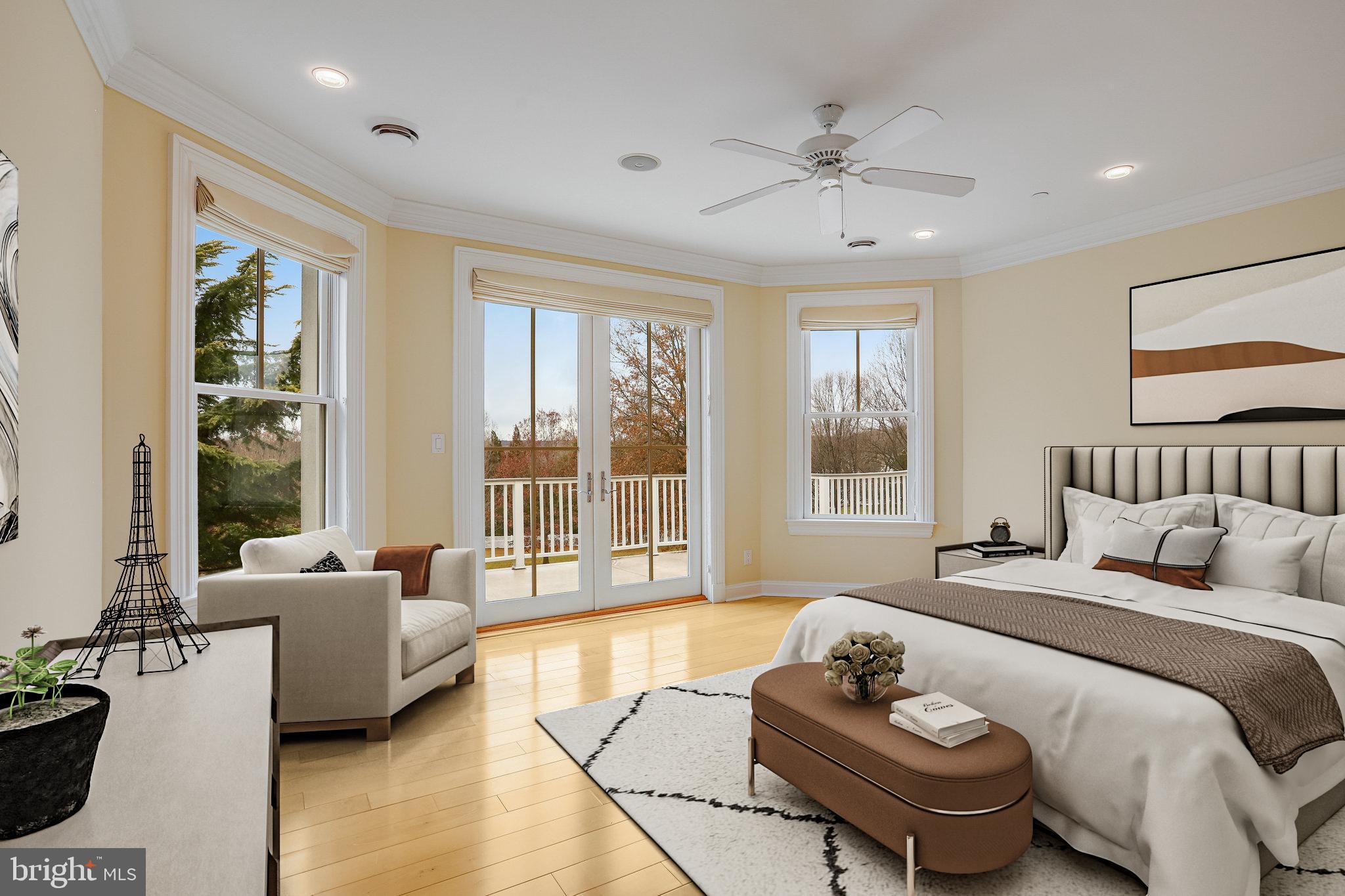 21612 Ripplemead Drive Gaithersburg, MD 20882 - Photo 16 of 39 a bedroom with a bed and glass window