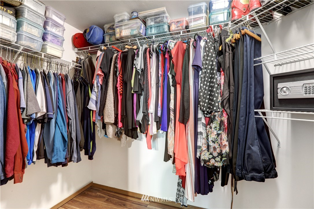 46040 Southeast Edgewick Road North Bend, WA 98045 - Photo 14 of 19 a view of walk in closet with clothes