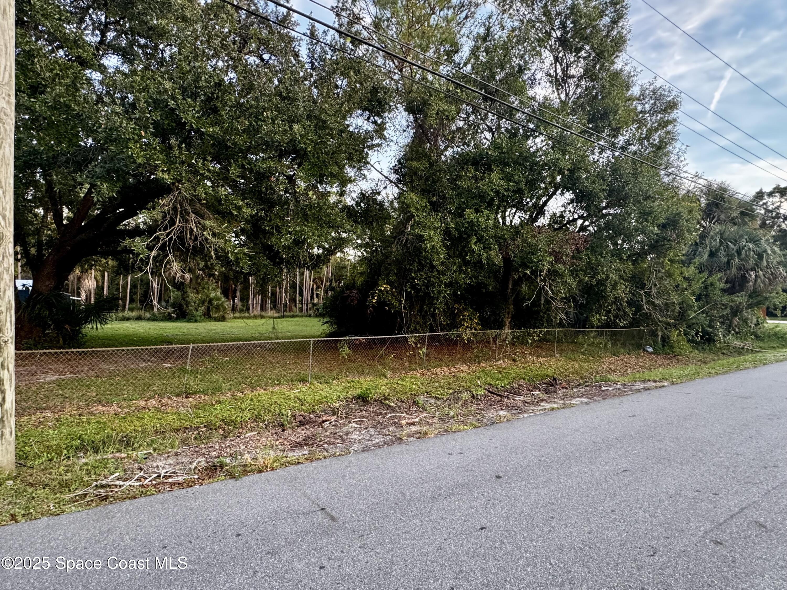 a view of backyard with green space