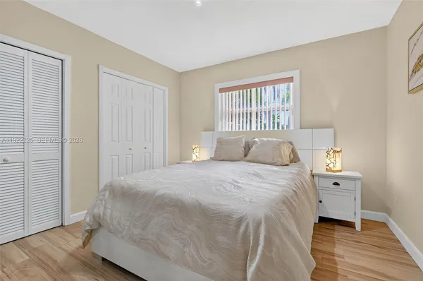 a view of a swimming pool with an outdoor space