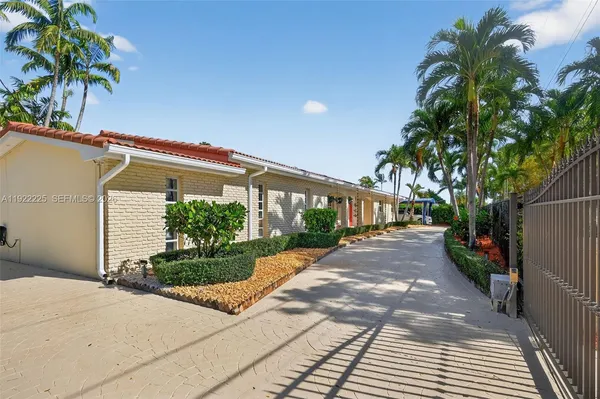 a view of a lake with a city