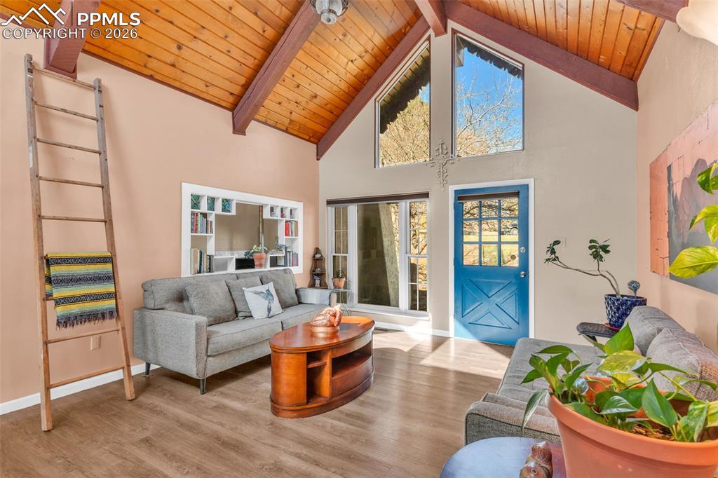 5796 County Rd CC108 Colorado City, CO 81019 - Photo 11 of 48 a living room with furniture and a potted plant