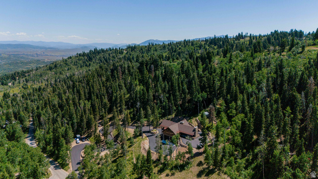 1667 West Tollgate Cyn Road Coalville, UT 84017 - Photo 55 of 61 Mountain-style residence nestled within a dense forest, featuring a prominent brown roof and stone accents