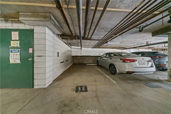 a view of parking garage