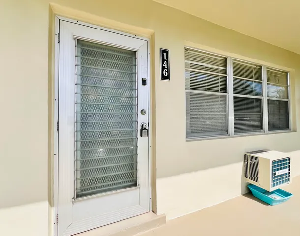 a view of front door of house