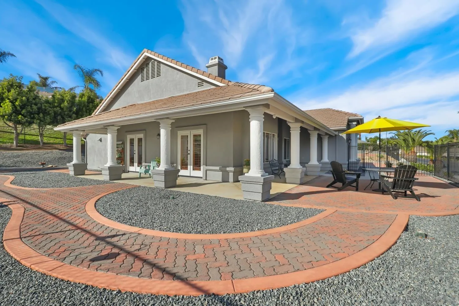 1783 Palomares Road Fallbrook, CA 92028 - Photo 25 of 40 a view of a house with backyard patio and swimming pool