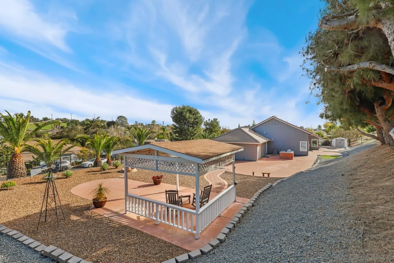 1783 Palomares Road Fallbrook, CA 92028 - Photo 29 of 40 a view of a houses with a city from a terrace