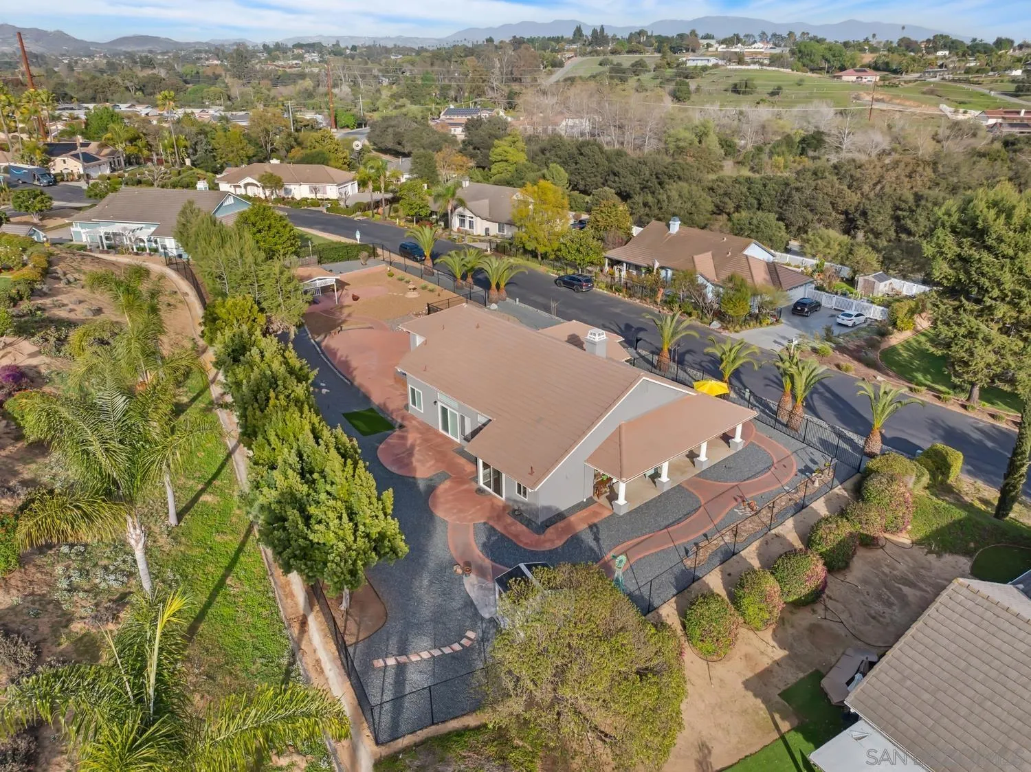 1783 Palomares Road Fallbrook, CA 92028 - Photo 37 of 40 an aerial view of residential houses with outdoor space