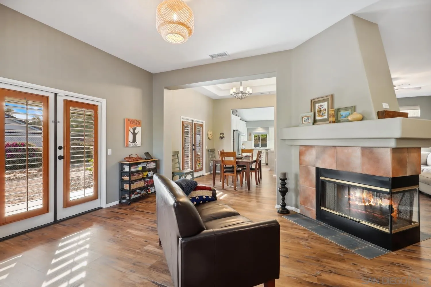 1783 Palomares Road Fallbrook, CA 92028 - Photo 7 of 40 a living room with furniture and a fireplace