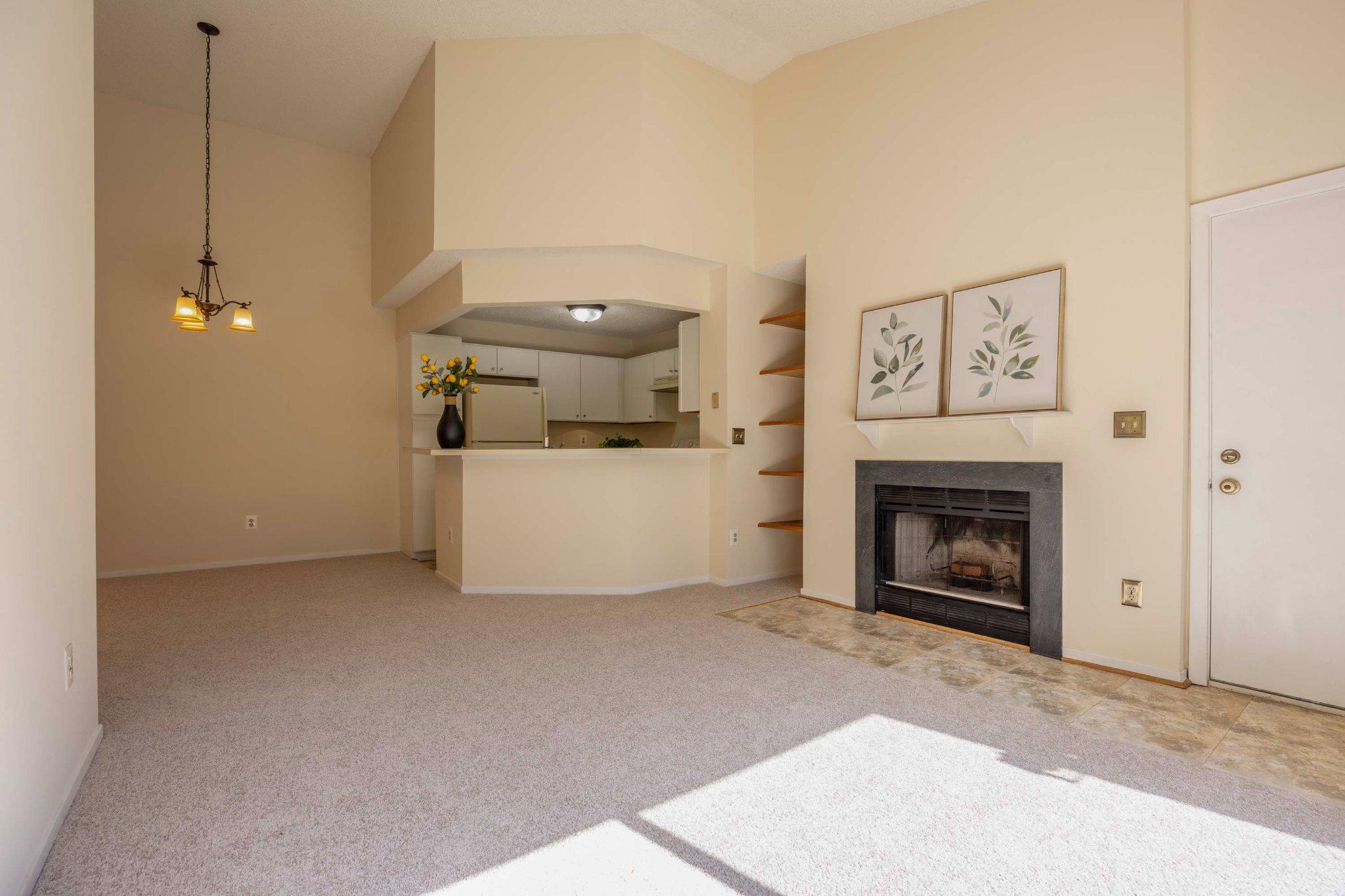 11703 Summerchase Circle, Unit B Reston, VA 20194 - Photo 9 of 22 Living room flows to spacious kitchen