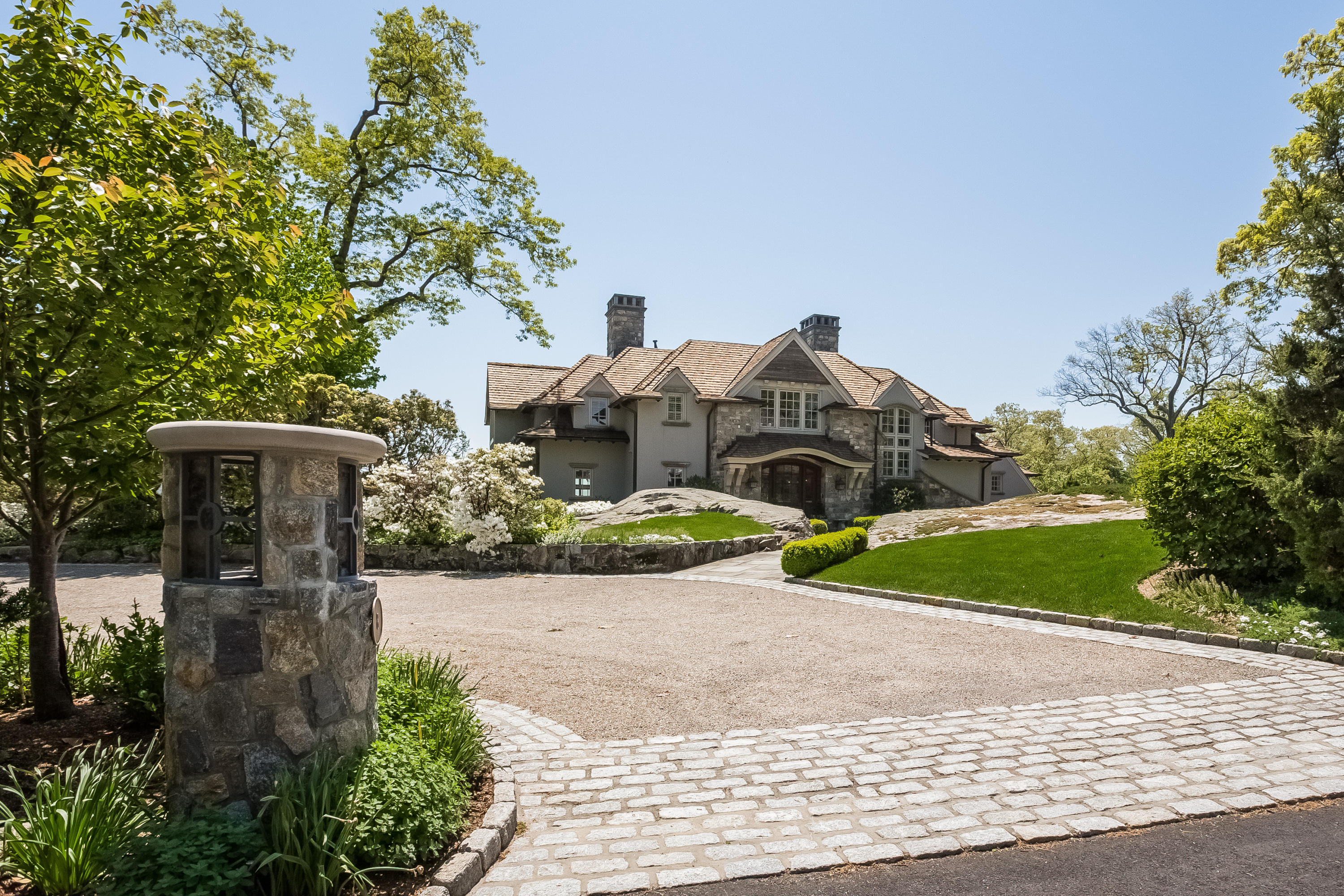 8 N Road Darien, CT 06820 - Photo 3 of 68 a view of a street with a house
