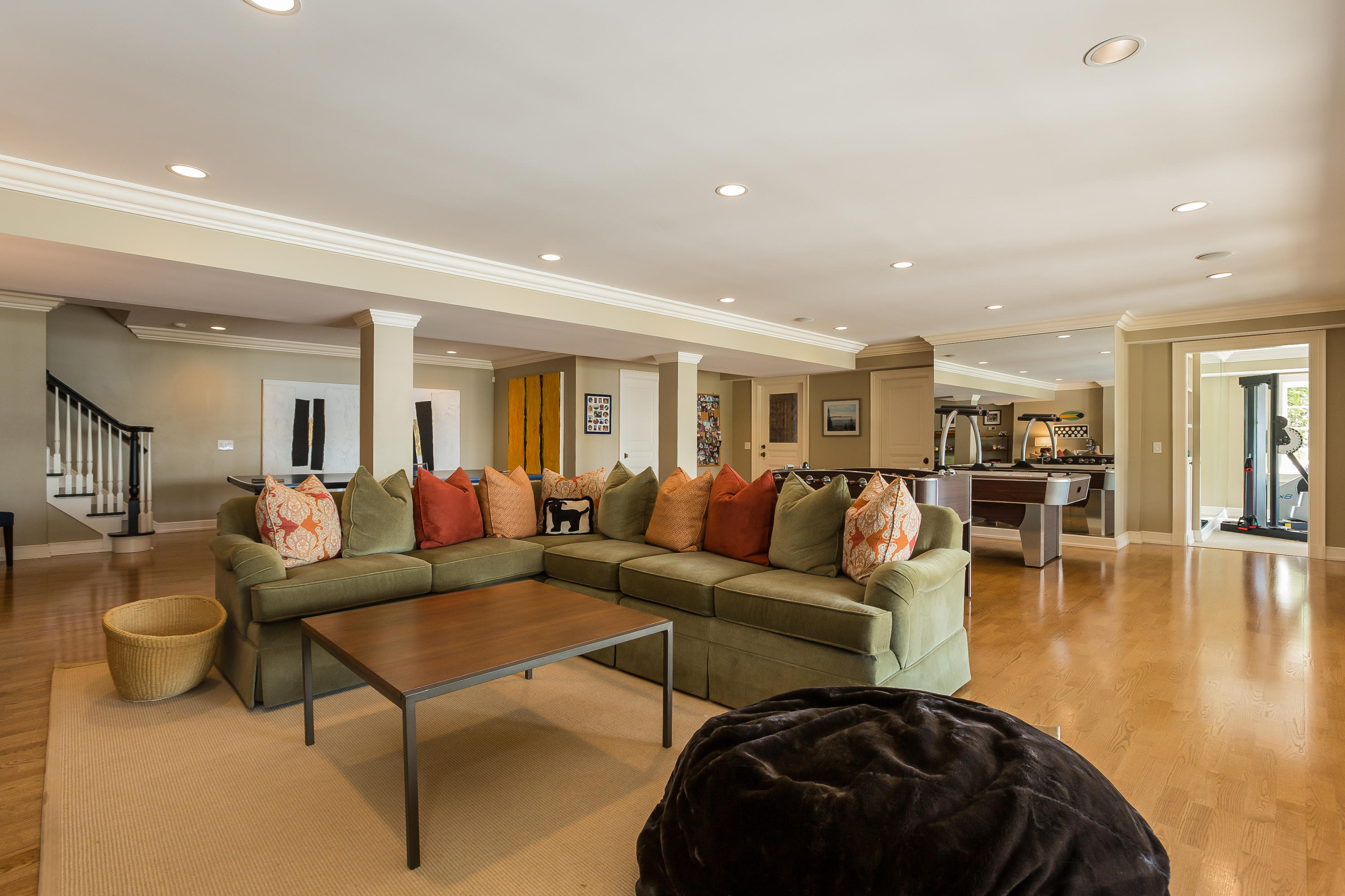8 N Road Darien, CT 06820 - Photo 48 of 68 a living room with furniture and a wooden floor