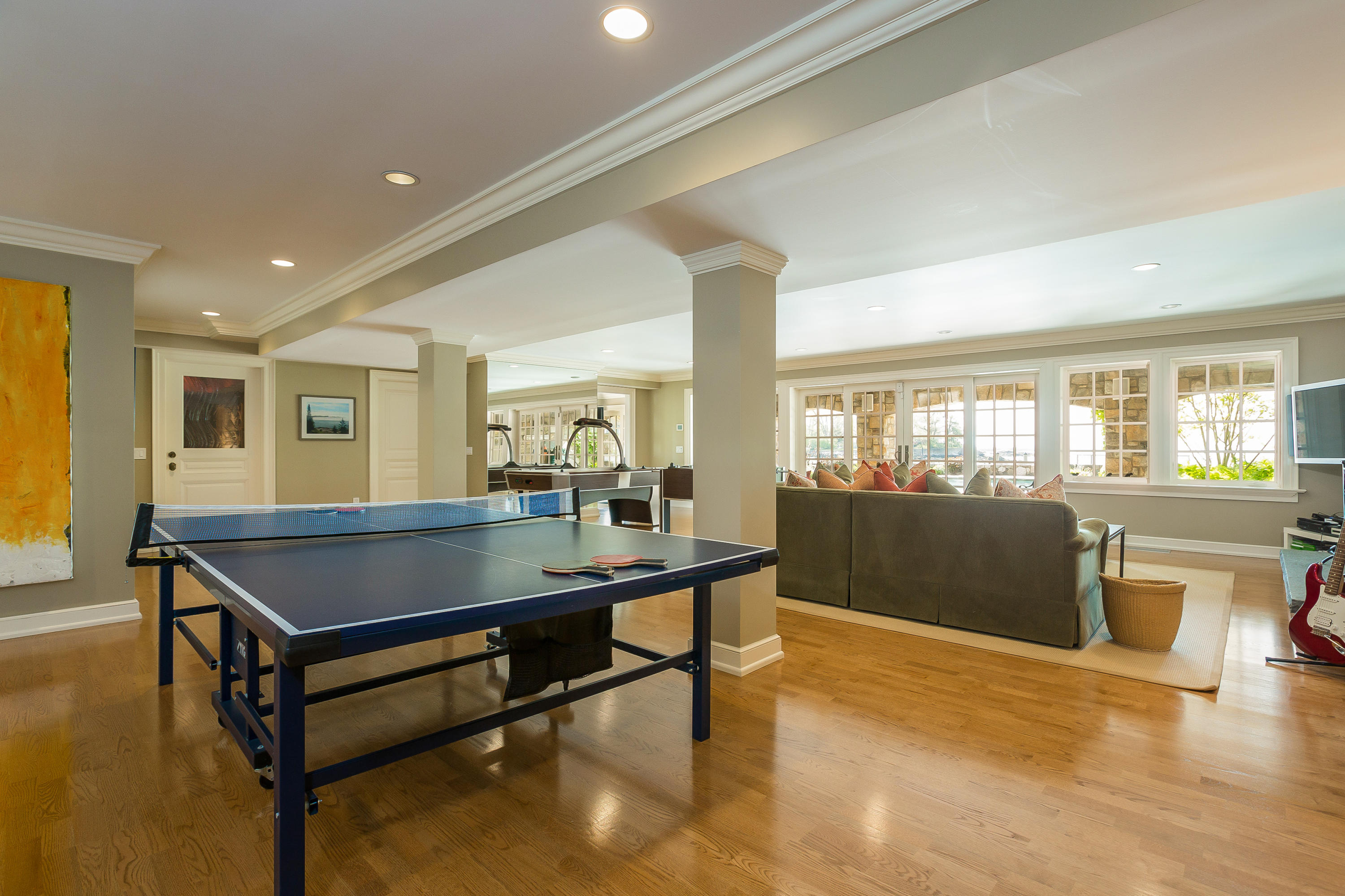8 N Road Darien, CT 06820 - Photo 49 of 68 a room with furniture pool table and windows
