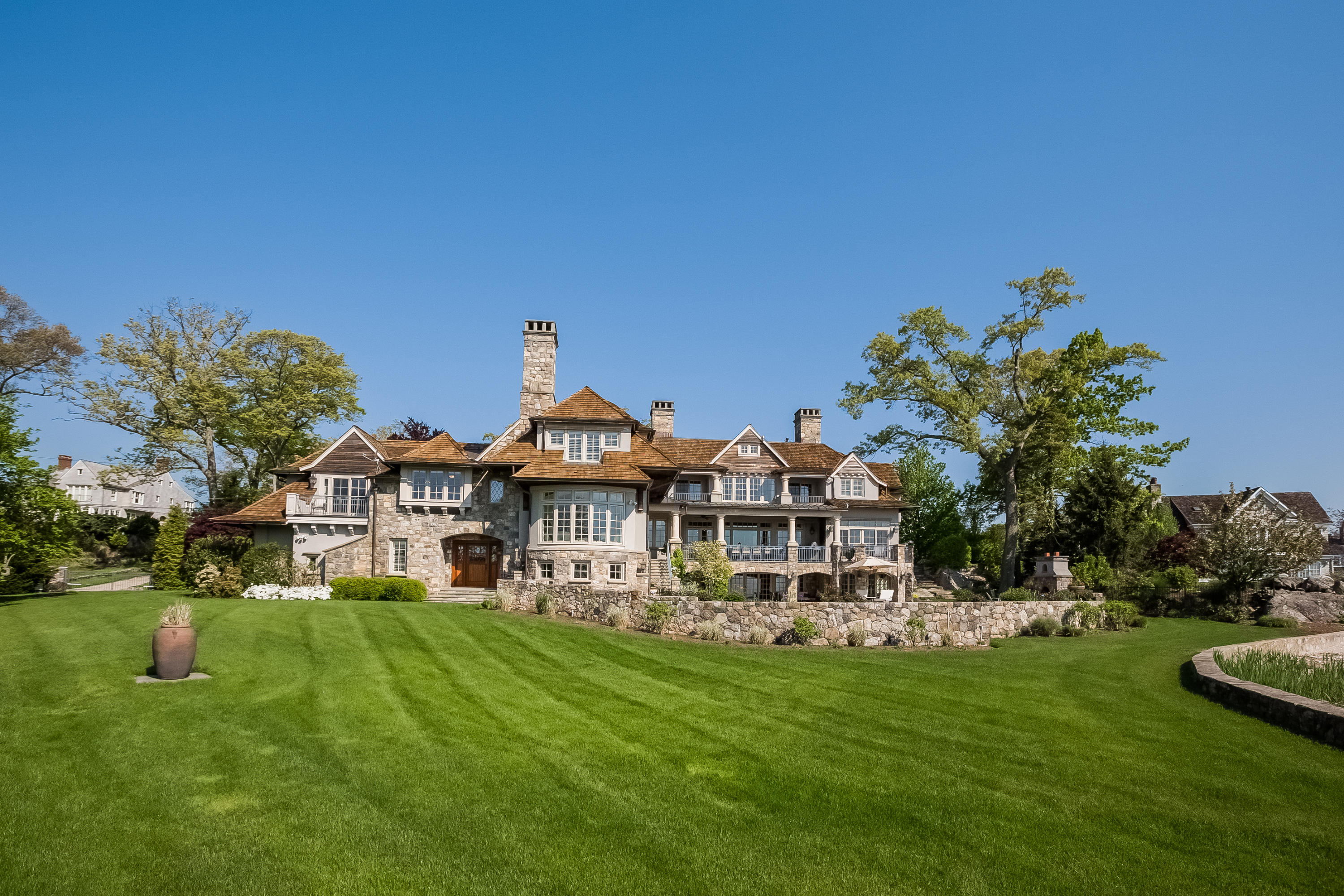 8 N Road Darien, CT 06820 - Photo 62 of 68 a view of a house with a big yard