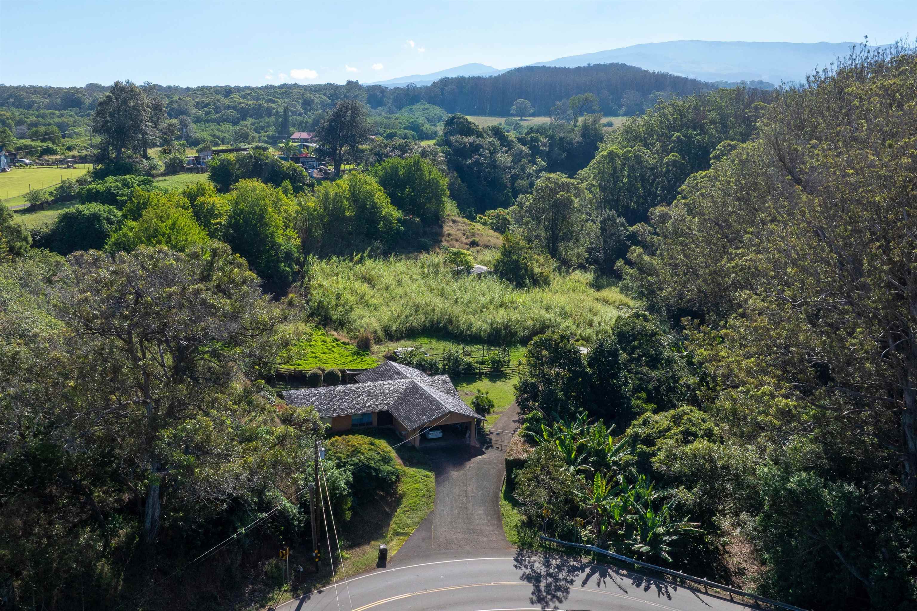 2475 Kaupakalua Road Haiku, HI 96708 - Photo 22 of 28 an aerial view of a house with yard