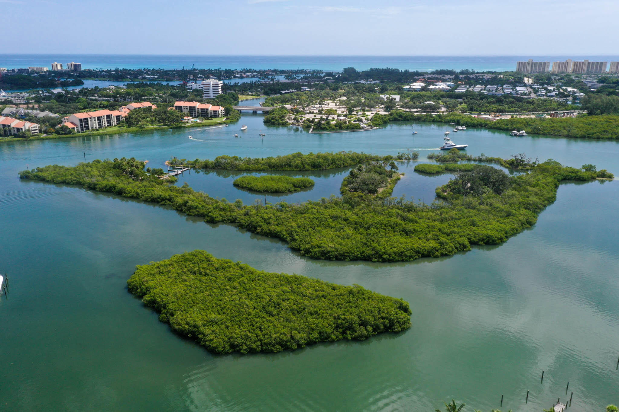 601 Waldemar Road Jupiter, FL 33477 - Photo 8 of 19 an aerial view of a house with a lake view