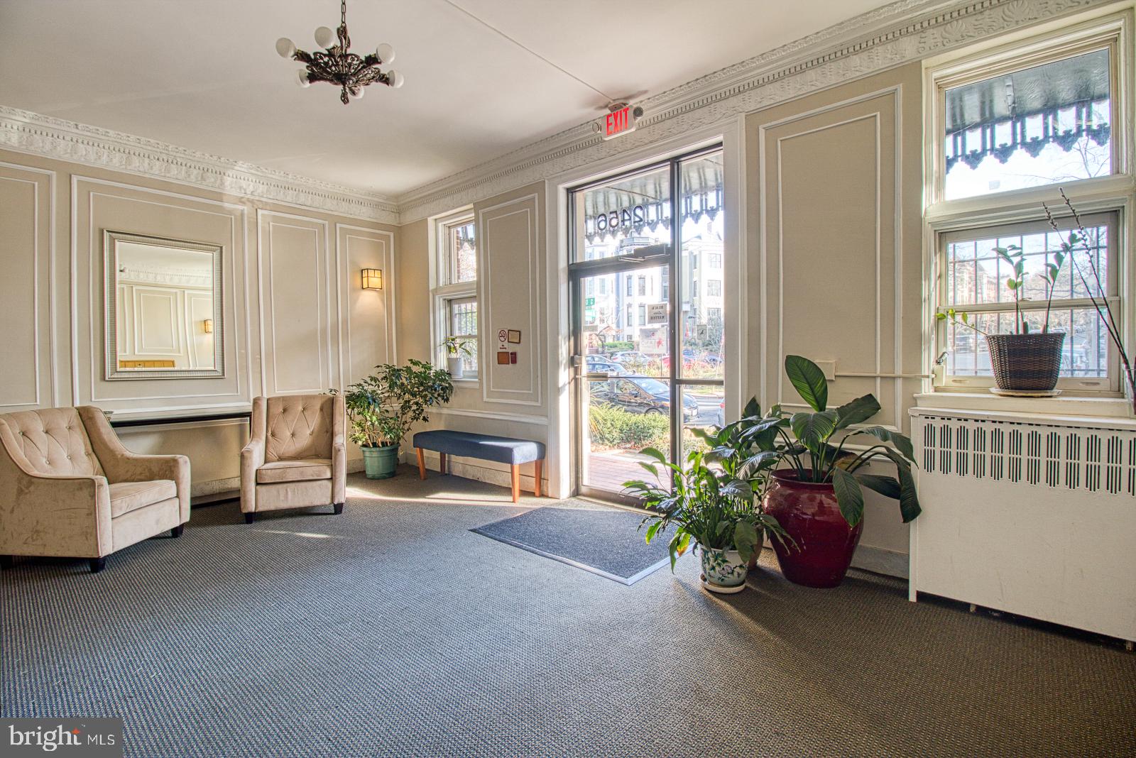 2456 20th Street Northwest, Unit 306 Washington, DC 20009 - Photo 29 of 35 Inviting Community Lobby