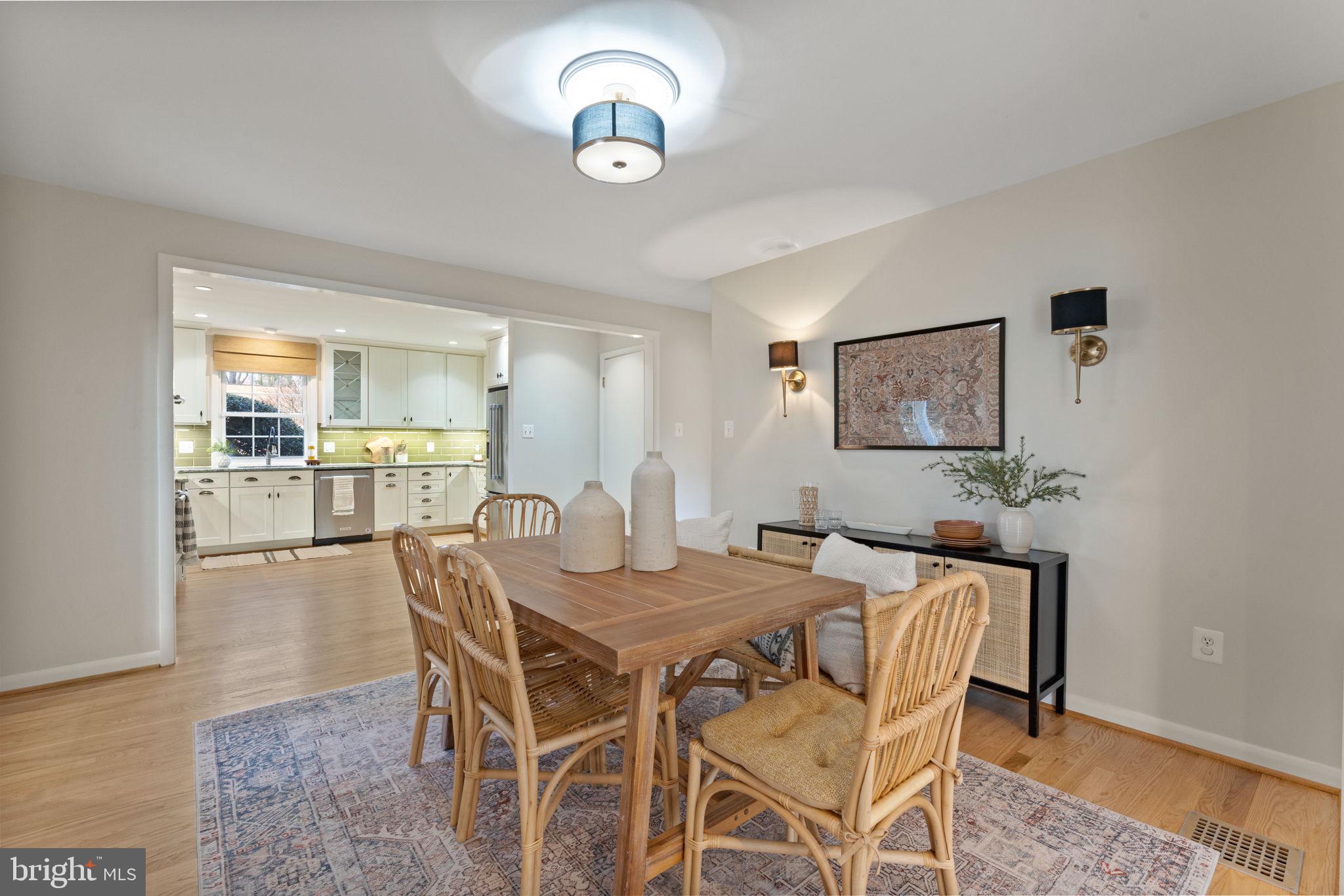 2407 Culpeper Road Alexandria, VA 22308 - Photo 16 of 57 Brand new light fixture. Open to the kitchen.